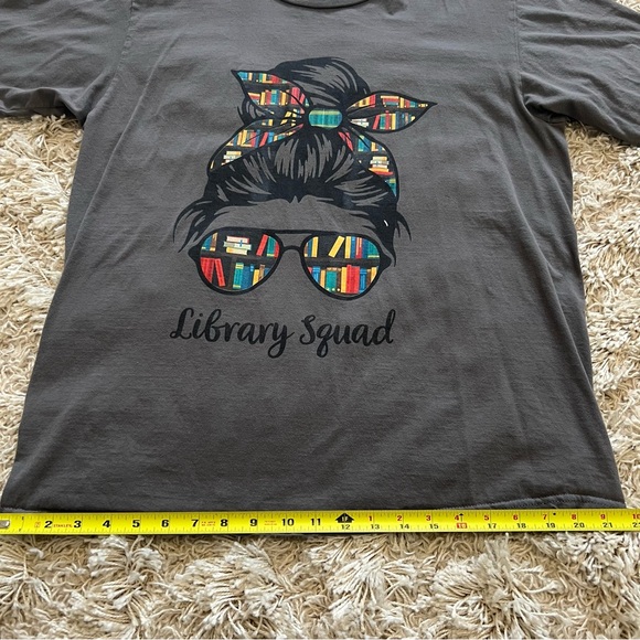 100% Cotton Library Squad T-Shirt for Librarians, Library Media Specialists - Picture 9 of 10